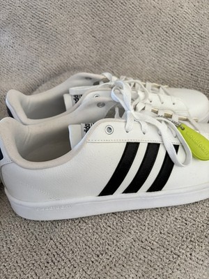 ADIDAS Men's Size 13 Cloudfoam Advantage AW4294 Athletic Shoes White Black 