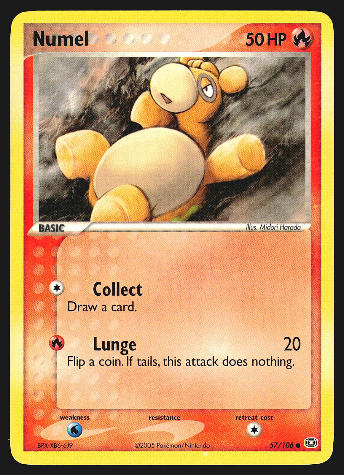 Numel 57/106 EX Emerald Pokemon Card EXC