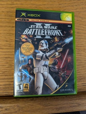 Star Wars: Battlefront II (Microsoft Xbox, 2005) used, case and manual included!