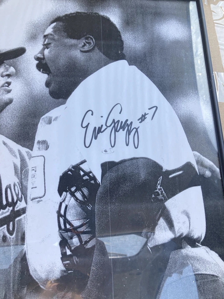 Eric Gregg Signed Photo. Tommy Lasorda Memorabilia 20x20” Framed - Image 2 of 2
