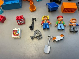 Lego Duplo 10813 Big Construction Site - Bulldozer, Digger, Dump Truck COMPLETE!