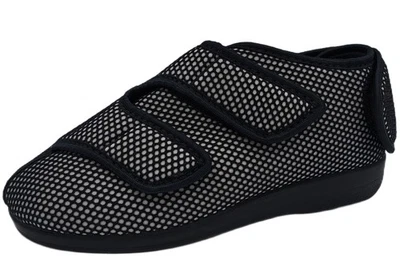 Ortomed Klettschuhe Senioren Grau/Schwarz Verbandschuhe Schuhe Weite H