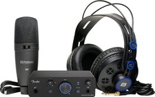 Fender Quantum Creator Kit: Interface Microphone Headphones Cable Stand Software