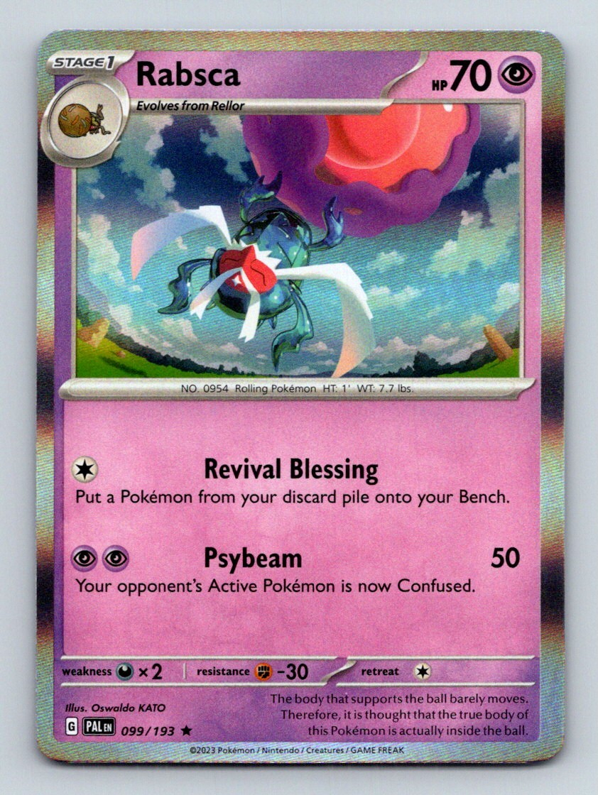 #99 Rabsca 2023 Paldea Evolved PAL { Rare Holo