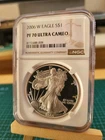 2006 W  1oz American Silver Eagle PROOF Coin with COA  NGC PF70  PERFECT  COIN 1