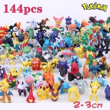 144pc Pokemon Action Figures Bulk Set Pikachu Anime Mini Figure Toy Gift Kids