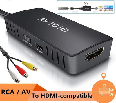 RCA auf HDMI 1080P AV Adapter mit HDMI-Kabel CVBS AV zu HDMI Video Audio 3 RCA