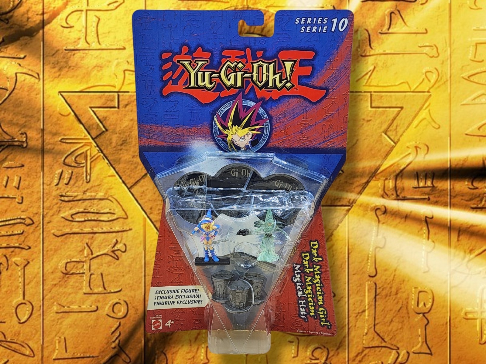 2002 Mattel Yu-Gi-Oh! Series 10 Dark Magician 3-Pack  2" Mini Figurines MOC!