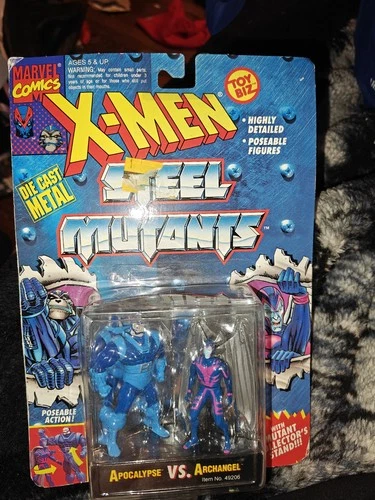 Vintage Toy Biz 1994 Marvel X-Men Steel Mutants Apocalypse vs Archangel Figures