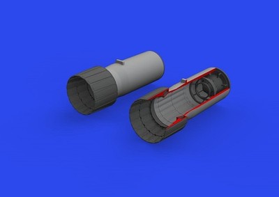 Eduard Accessories 648908 - 1:48 F-4E exhaust nozzles PRINT 1/48 MENG - Neu