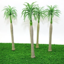 YS03 10pcs 7.8 inch Model Coconut Trees Palm Scale 1/50 O Scale