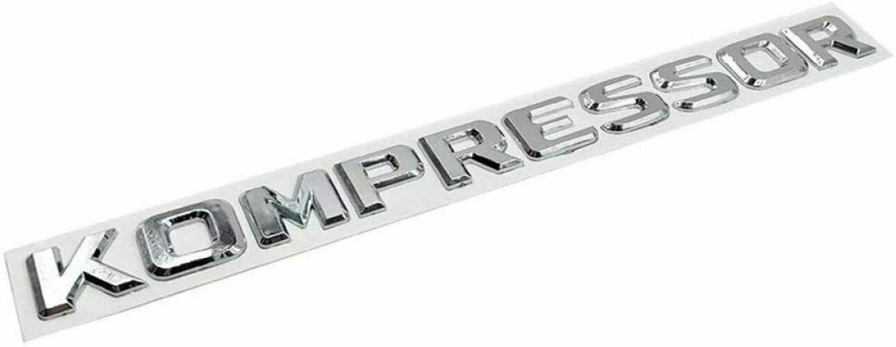 KOMPRESSOR Chrom Schriftzug Emblem Logo AMG Mercedes Typenschild Aufkleber