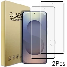 2-Pack For Samsung S25 Plus S25 Ultra 5G Clear Tempered Glass Screen Protector