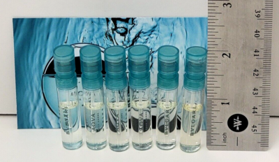 6 Vials BVLGARI AQVA MARINE POUR HOMME EDT 0.05 fl oz each Spray