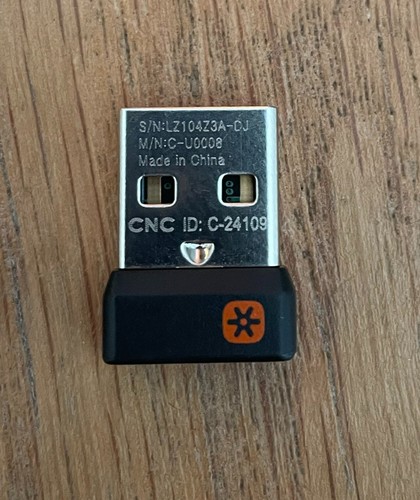 LOGITECH logi Unifying USB receiver/dongle for wireless mouse/keyboard