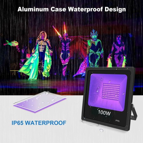 100 W Schwarzlichtleiste UV LED IP66 Bühne Schwarzlicht Party DJ Club + kostenlose Kassetten USA - Bild 2 von 11