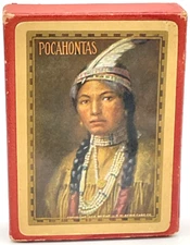1906 Pocahontas Congress Playing Cards 606 Gold Edges US Playing Card Co Indian