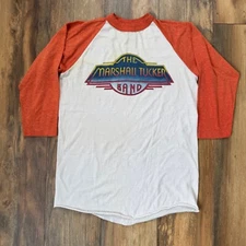 1970s Marshall Tucker Band Concert Raglan Shirt RARE Vintage Large