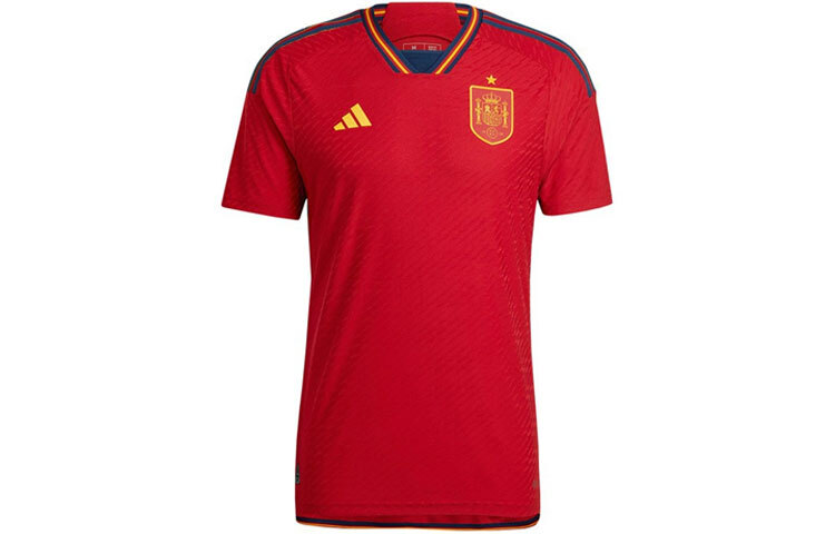 домашняя аутентичная майка adidas Spain 22 Team Power КраснаяTeam Navy Blue 36090₽
