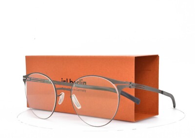 iC! Berlin Eyeglasses Graphite ROUND PANTO nose bridge 49-21-145 Filio K. K-POP