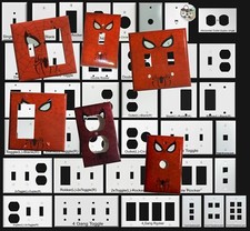 Spiderman Logo Light Switch Duplex Outlet Wall Cover Plate Home decor