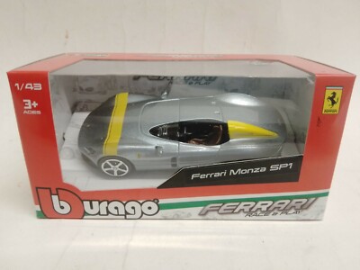 Bburago Burago Ferrari SP1 Monza Silver 1/43 18-36046
