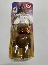 McDONALDS TY BEANIE BABY BRITANNIA THE BEAR RARE WITH 2 TAG ERRORS 1993 OAKBROOK