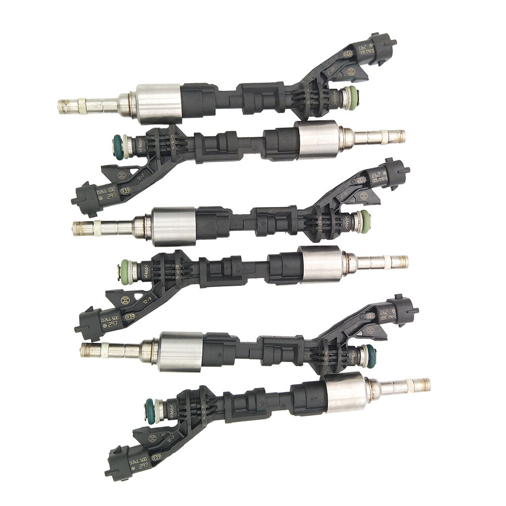 Set of 6 Fuel Injectors FX239F593AC For Jaguar FType XJ XF 20132015