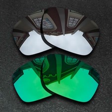 Silver Green Polarized Replacement Lenses For-Oakley Holston