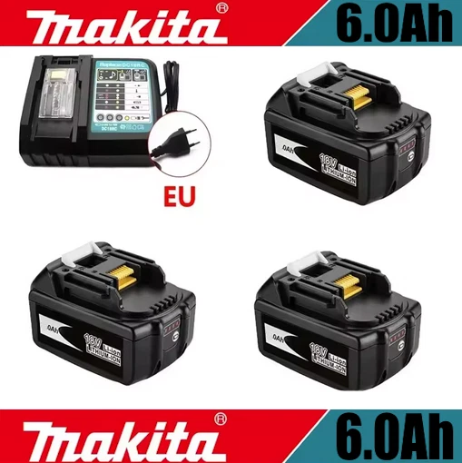 GÉNÉRIQUE Batterie Makita 6Ah BL1860B 1850B 1840B 1830B 1860 Power Tool / Chargeur Battery