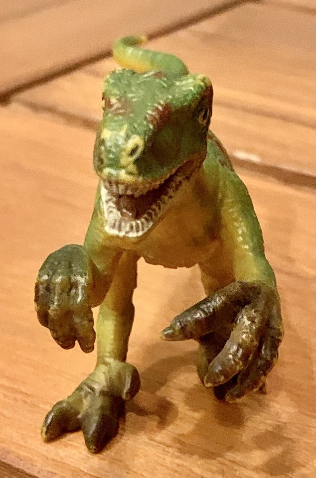 Figura animal Schleich verde Velociraptor 14509 réplica jurásica realista Foto 2 de 4