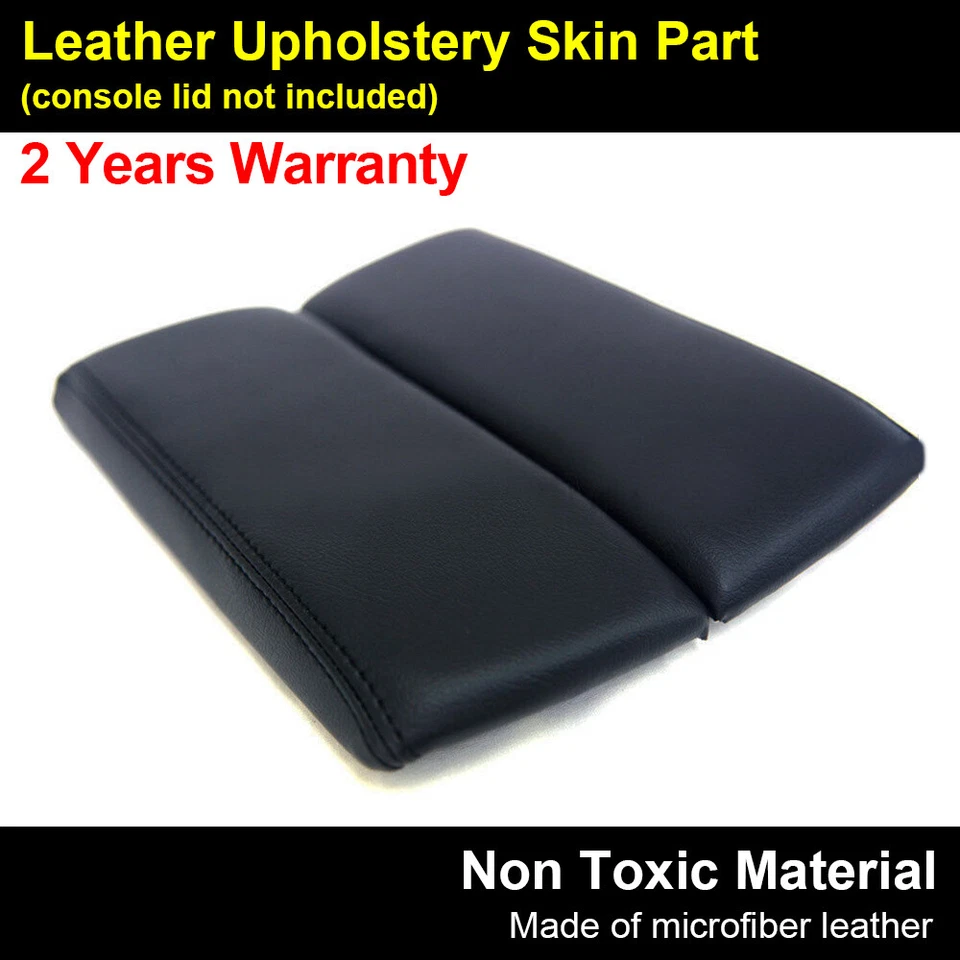 Leather Armrest Center Console Lid Cover Skin Fits Mazda CX-9 2010-2015 Black
