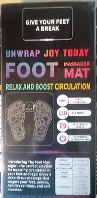 Unwrap Joy Today with Foot Massager Mat Relax and Boost Circulation - New