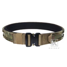 KRYDEX Tactical Belt 1.75 in Heavy Rigger Duty Belt Quick Release MOLLE MC Camo