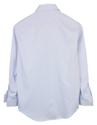 SUITSUPPLY Slim Fit Formal Shirt Men's LARGE Blue Button Cutaway Neck | eBay