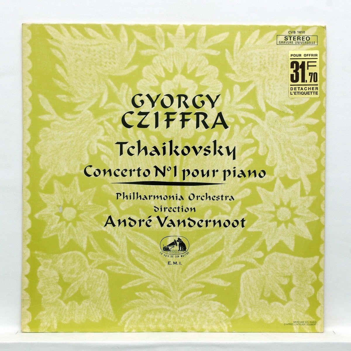 CZIFFRA, VANDERNOOT - TCHAIKOVSKY piano concerto no.1 EMI CVB1610