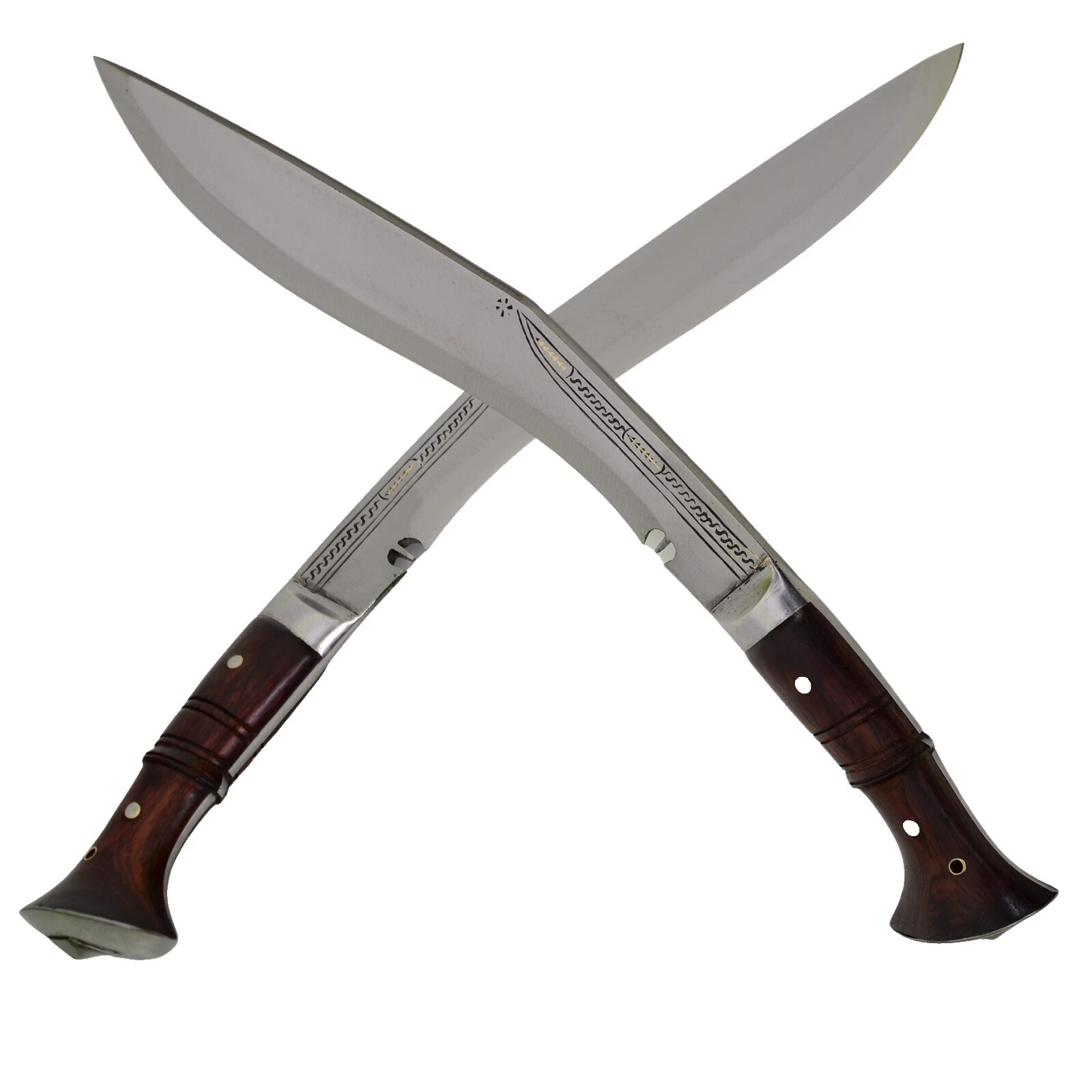 Drop Point Wood Handle Collectible Modern Factory Manufactured Fixed Blade Knives