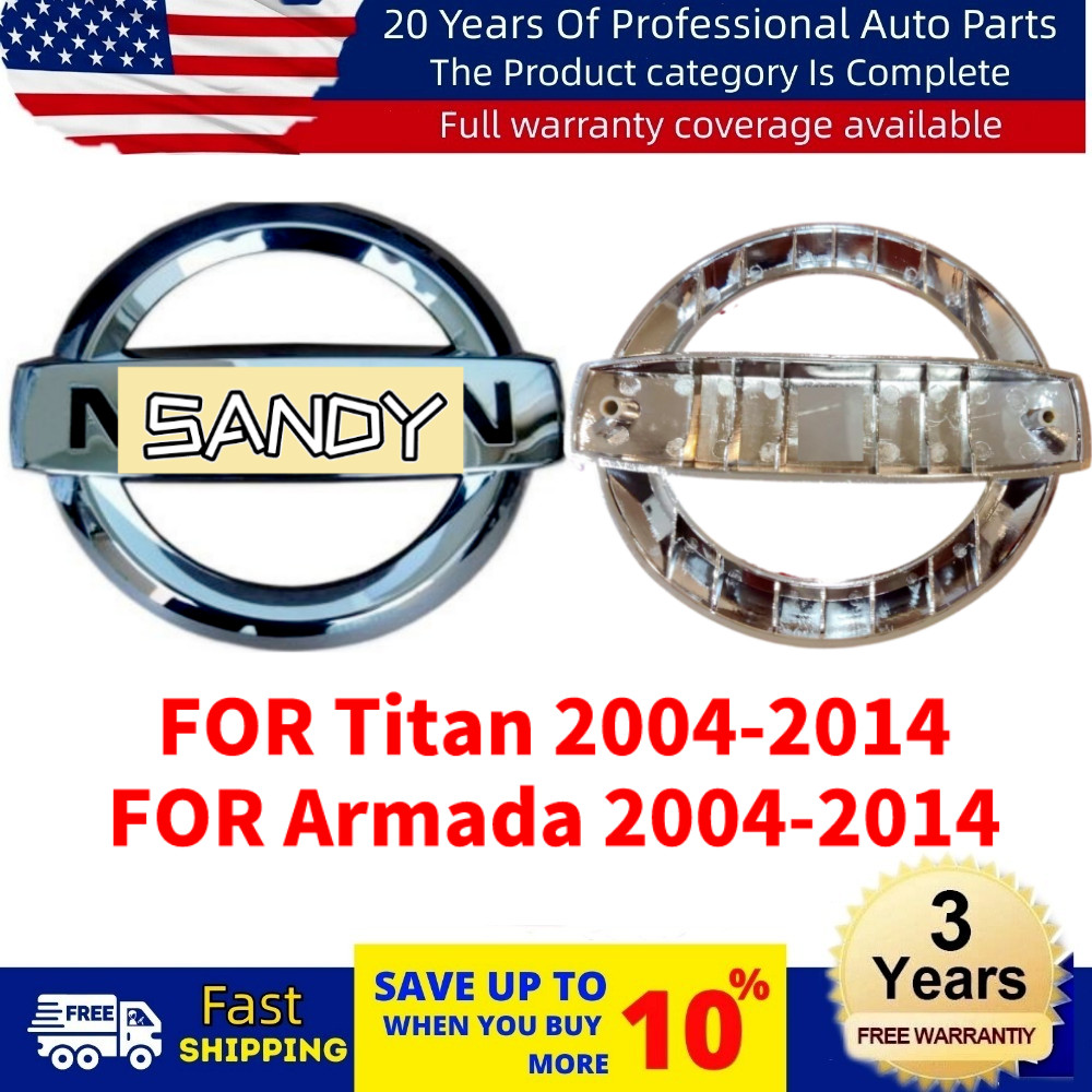 Front Grille Emblem FIT For Nissan Armada 2004-2015 Titan 2004