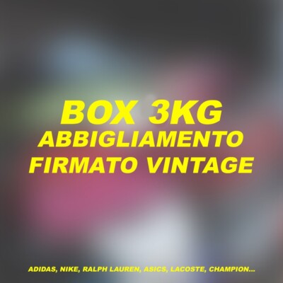 Box 3Kg Abbigliamento Usato Vintage Firmato e No Brand SOLO GRADO A Uomo  Donna