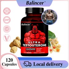 Ashwagandha Maca Root 610mg Men's Strength,Energy,Stamina,Muscle Support 120Caps