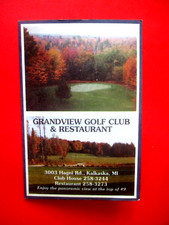 vtg - Golf Scorecard - GRANDVIEW GOLF CLUB gc - Kalkaska MI