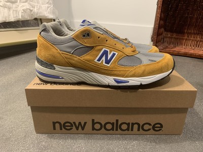 new balance 991 yellow blue