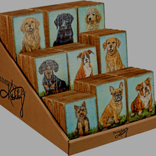 Dog "Breed Specific" Colorful Block Signs - Choose your dog  Great gift 