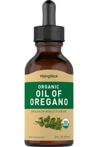 Organic Oil of Oregano | 2 fl oz Liquid | Vegan, USDA Certified | by Piping Rock