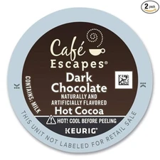 Green Mountain Caf? Escapes Dark Chocolate Hot Cocoa K-Cup 24 Pods [TWO PACKS]