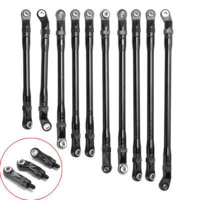 10x CNC Aluminum Verknüpfung Rod Link Linkage für RC 1/10 Axial SCX10 II 90046