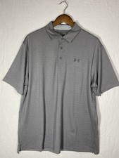 Under Armour Mens Playoff Polo Shirt Short Sleeve Casual Golf Size XL Gray