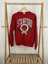 RARE VTG Stanford University Big Crest Back Graphic Crewneck Sweatshirt Size M