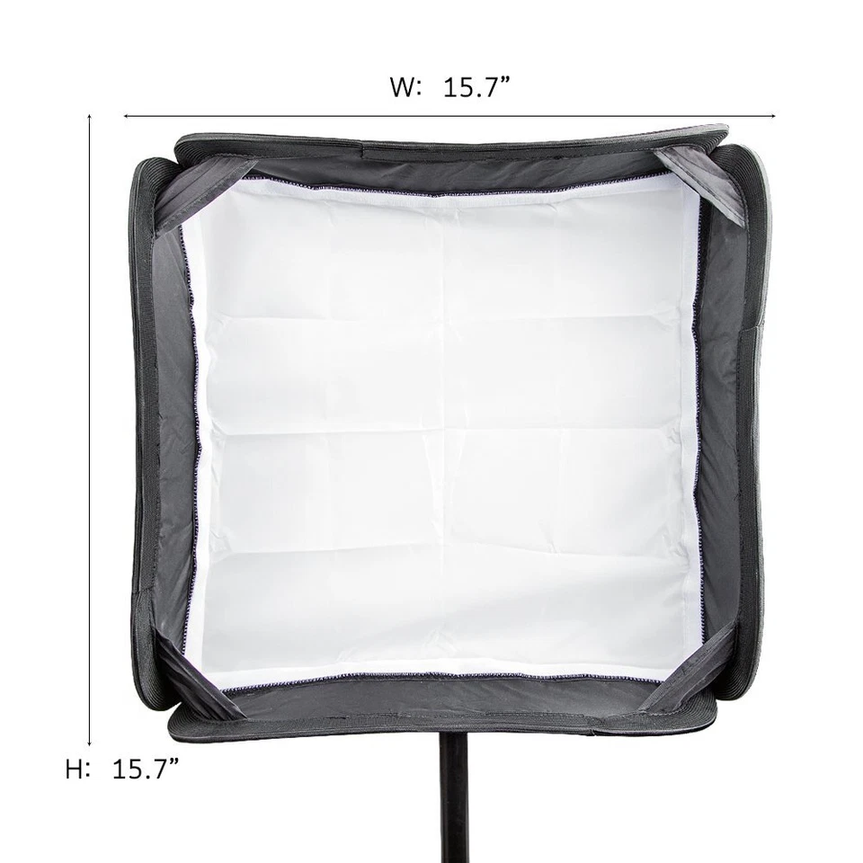 Godox Studio Flash Speedlite Softbox 40*40cm 40x40 + S type Bracket Mount Kit - Image 3 of 4