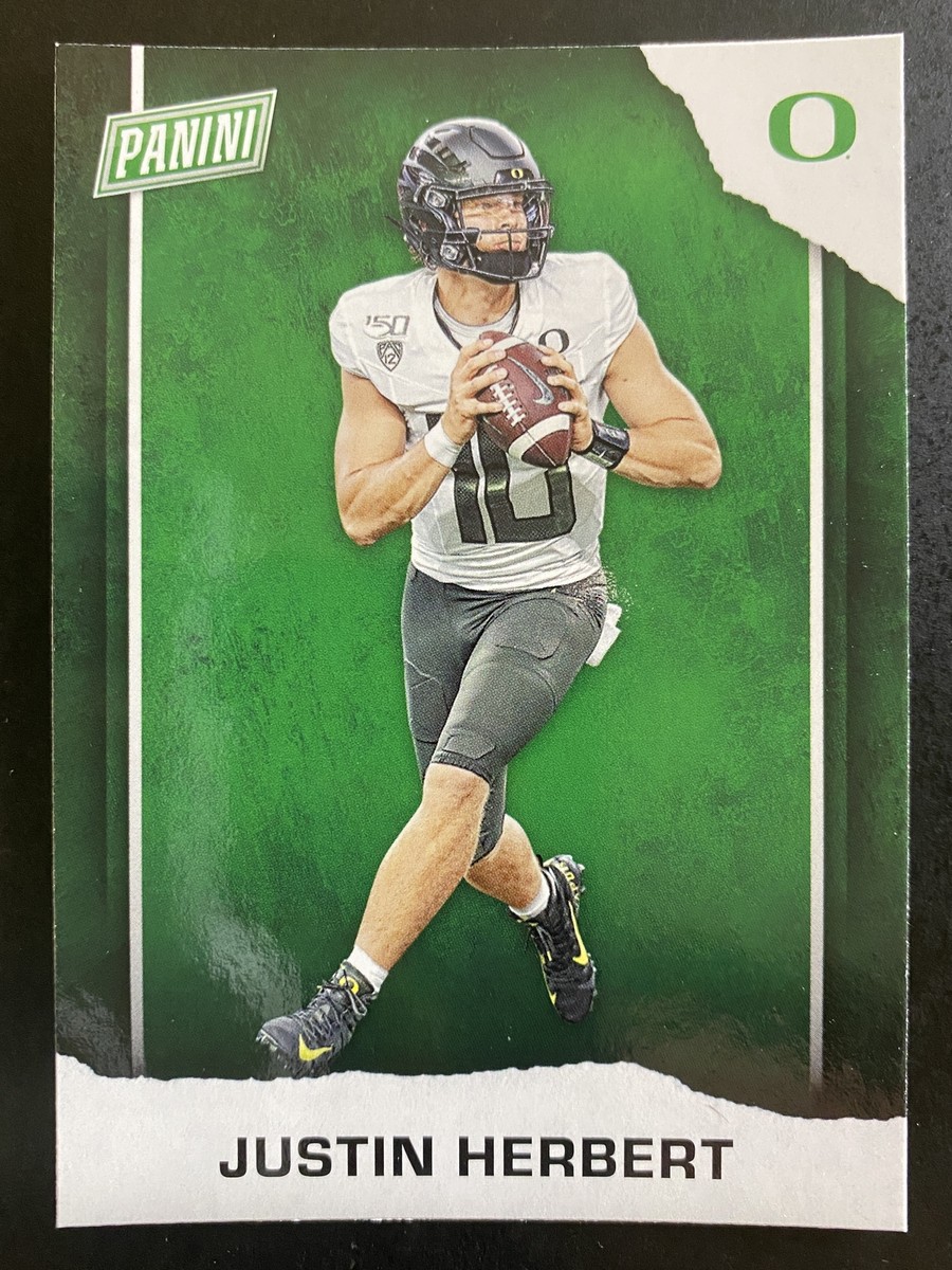 Justin Herbert 2021 Panini Father's Day Football Oregon Ducks #FB4